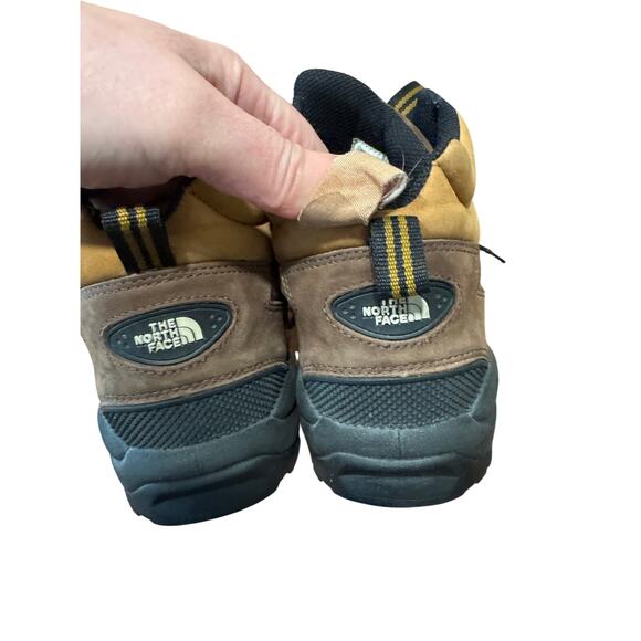 The North Face Leather Hiking Boots Men’s 9.5 Brown Mid Trail Outdoor Trek Shoes main image 6